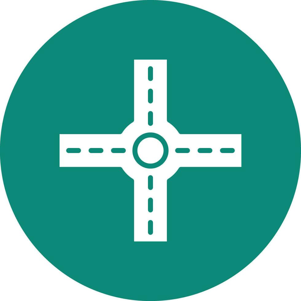 Crossroad Vector Icon Design Illustration