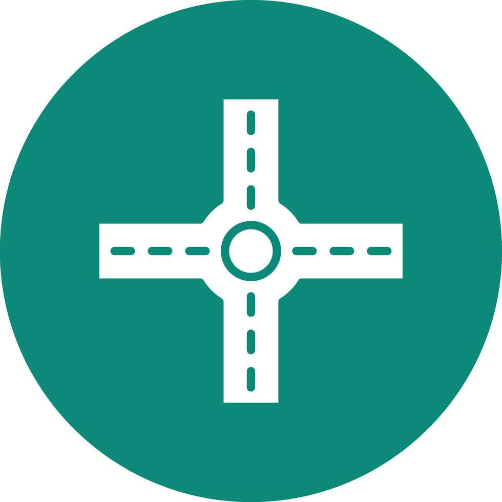 Crossroad Vector Icon Design Illustration