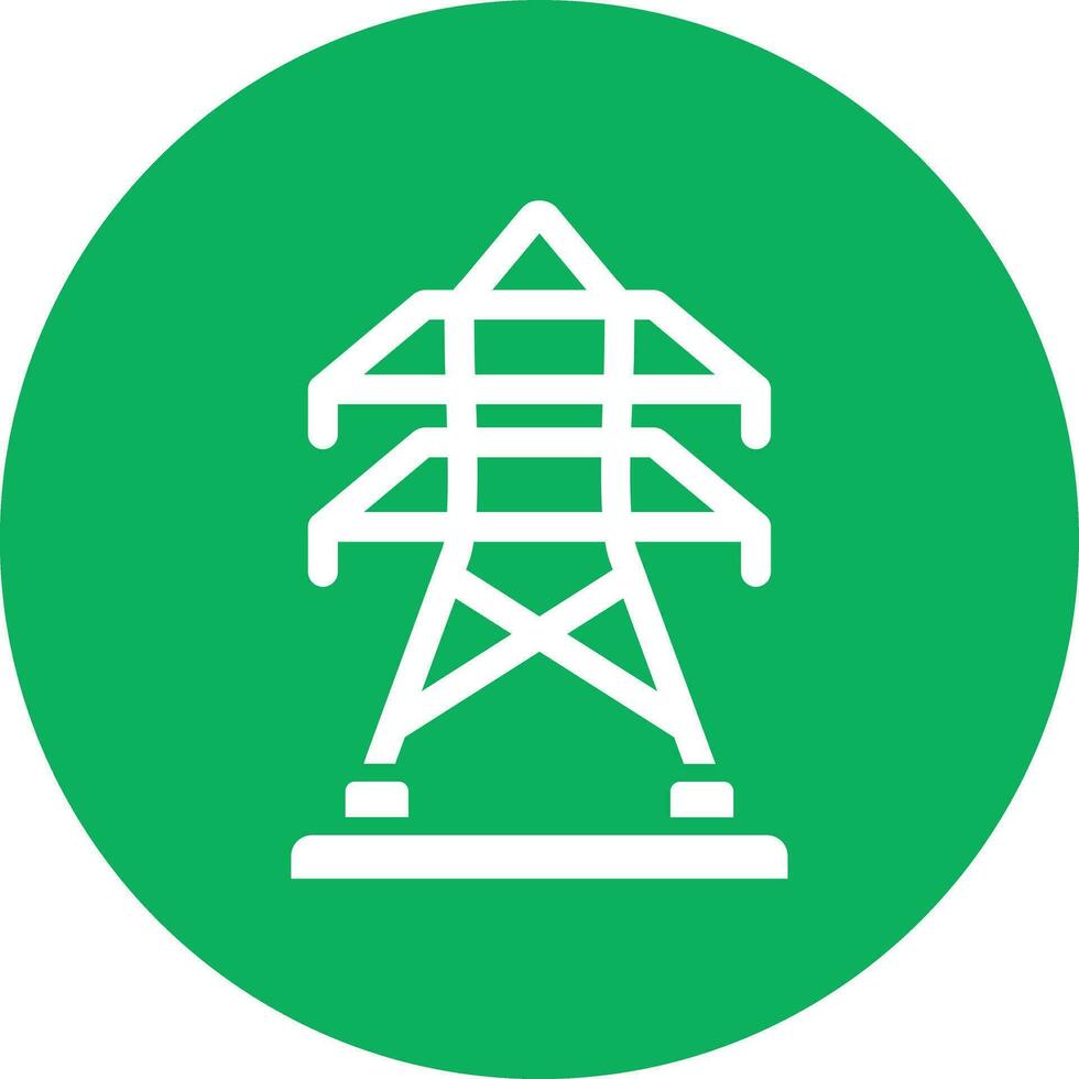 ilustración de diseño de icono de vector de torre eléctrica