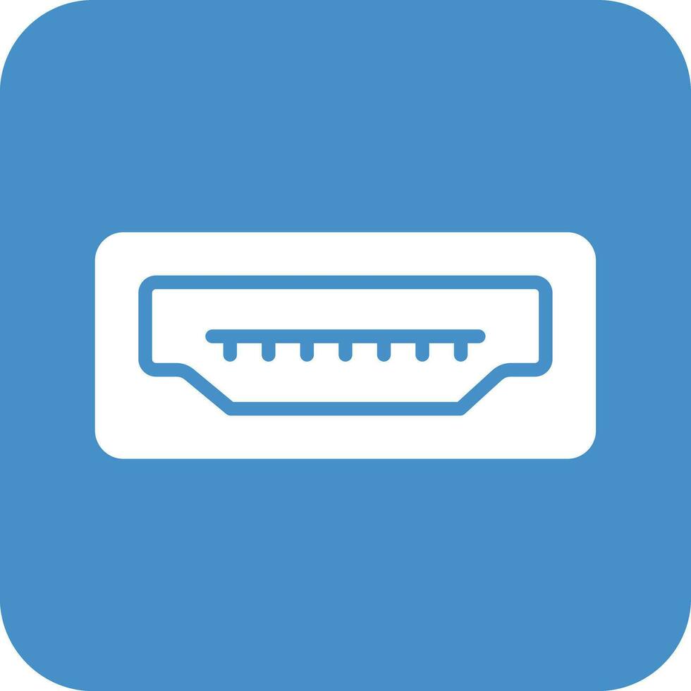 Usb Port Vector Icon Design Illustration