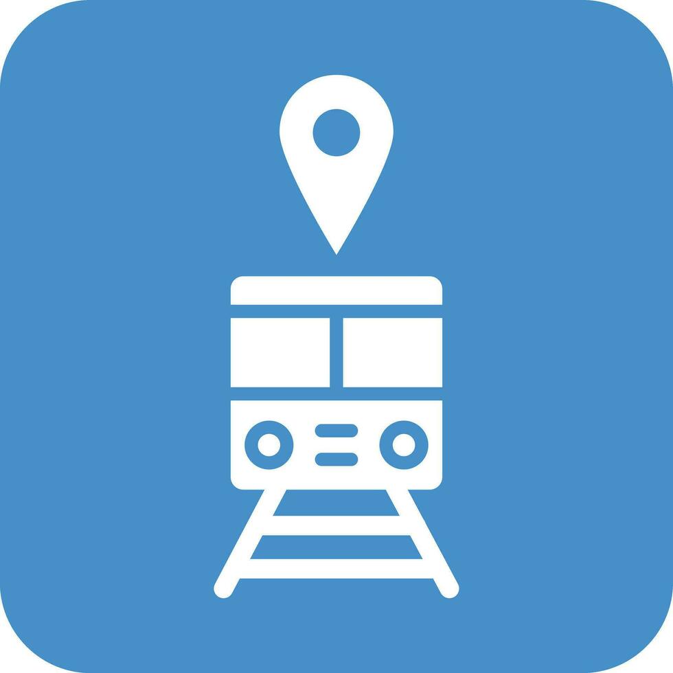 Train station Vector Icon Design Illustration