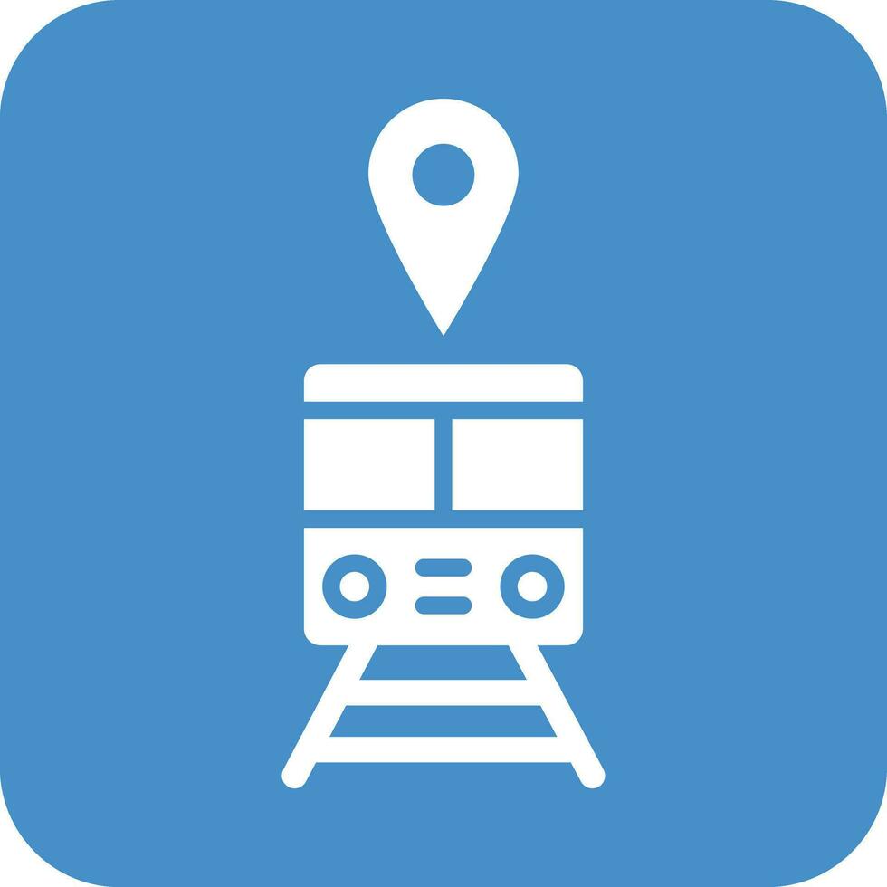 Train station Vector Icon Design Illustration