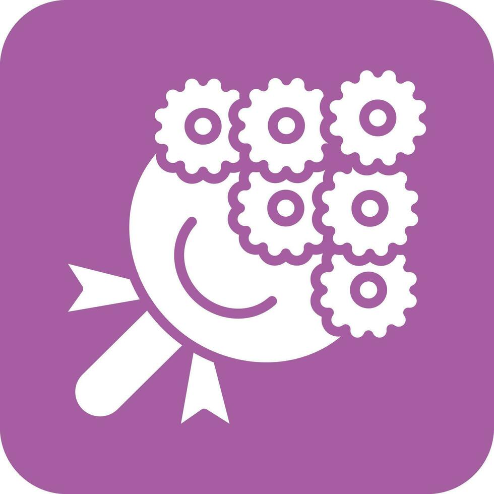 Bouquet Vector Icon Design Illustration