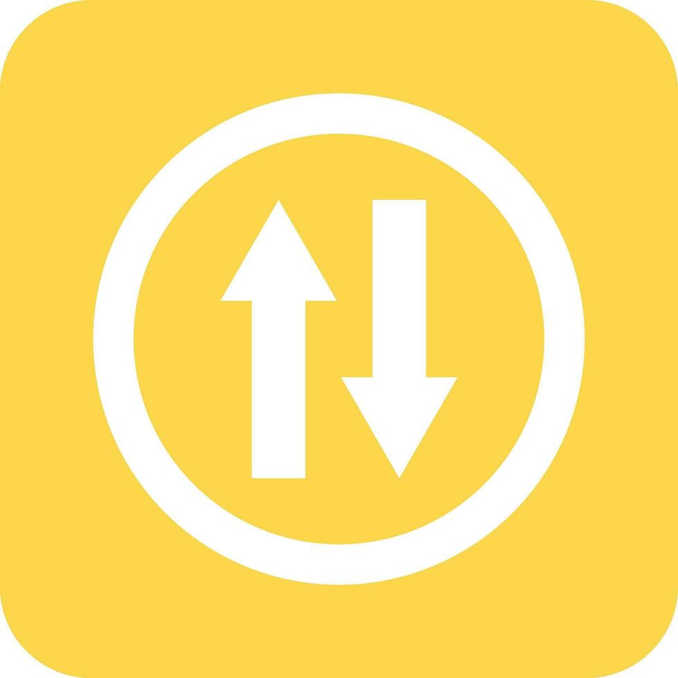 Two way Vector Icon Design Illustration