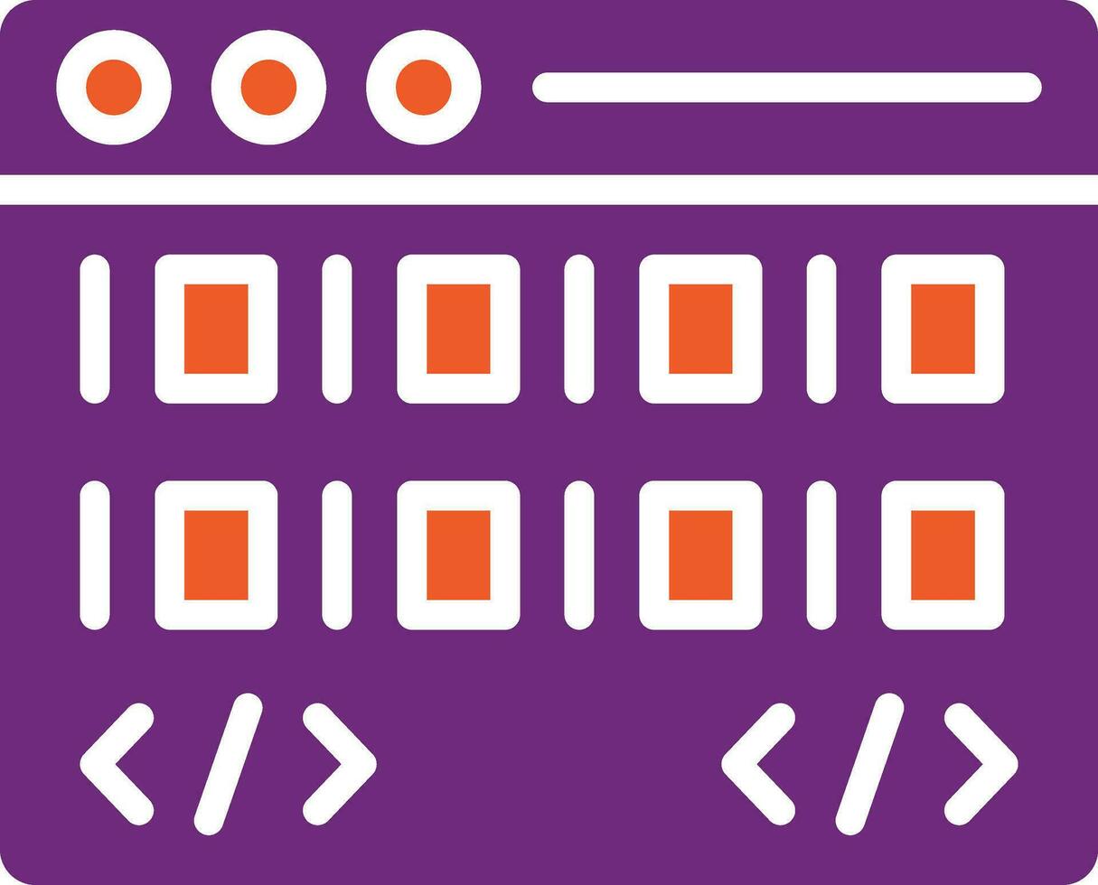 Coding Vector Icon Design Illustration