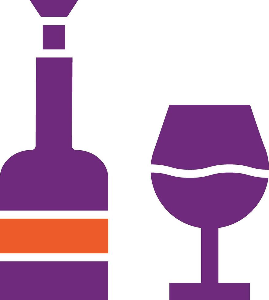 ilustración de diseño de icono de vector de vino