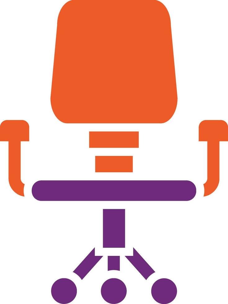 Desk chair Vector Icon Design Illustration