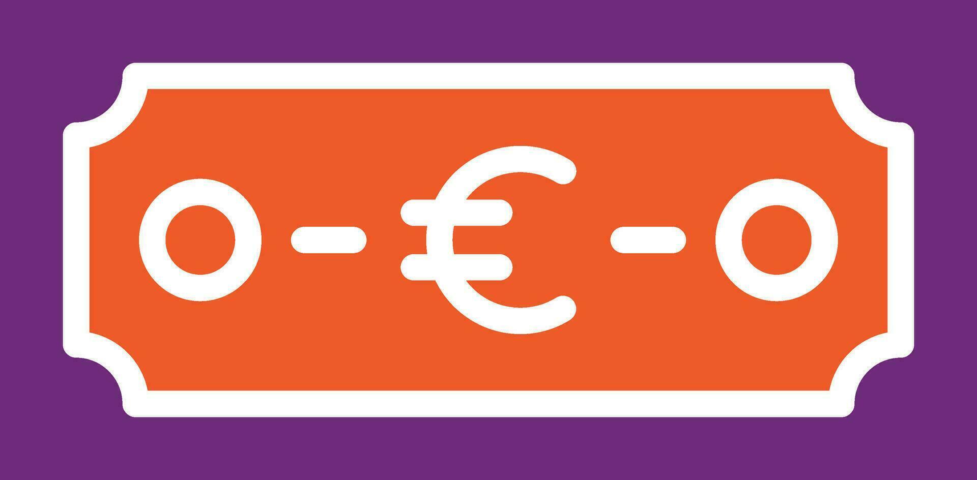 Euro Vector Icon Design Illustration