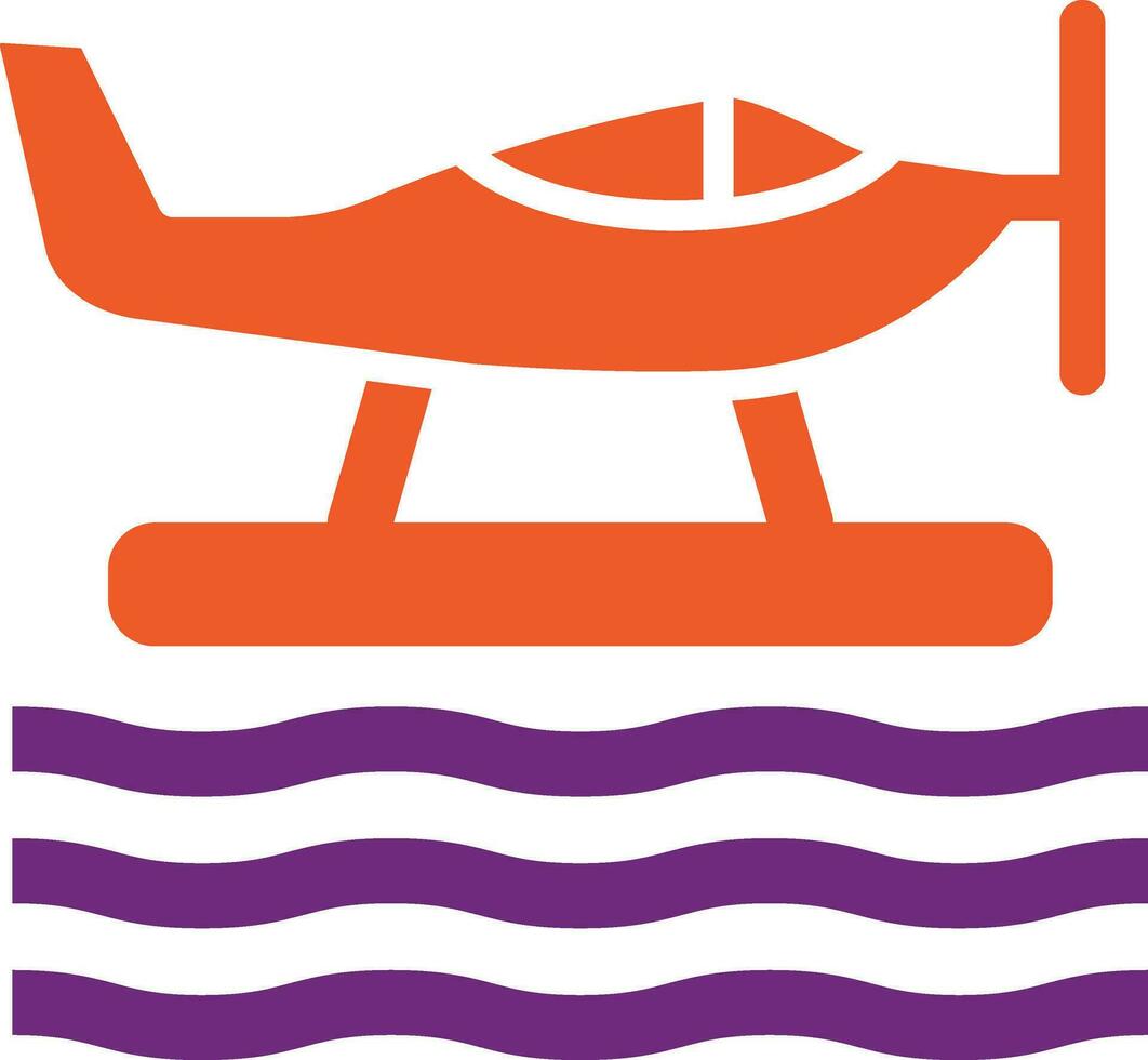 Seaplane Vector Icon Design Illustration