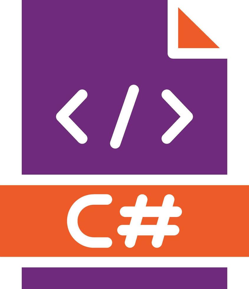 C sharp Vector Icon Design Illustration