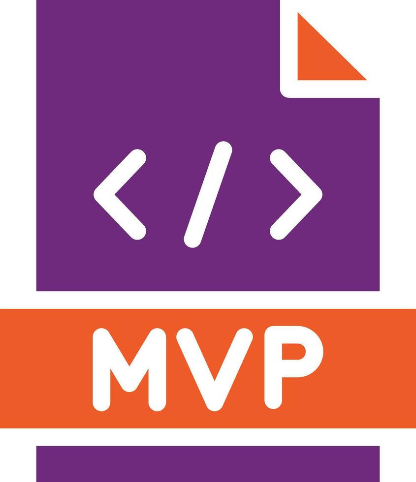 MVP Vector Icon Design Illustration