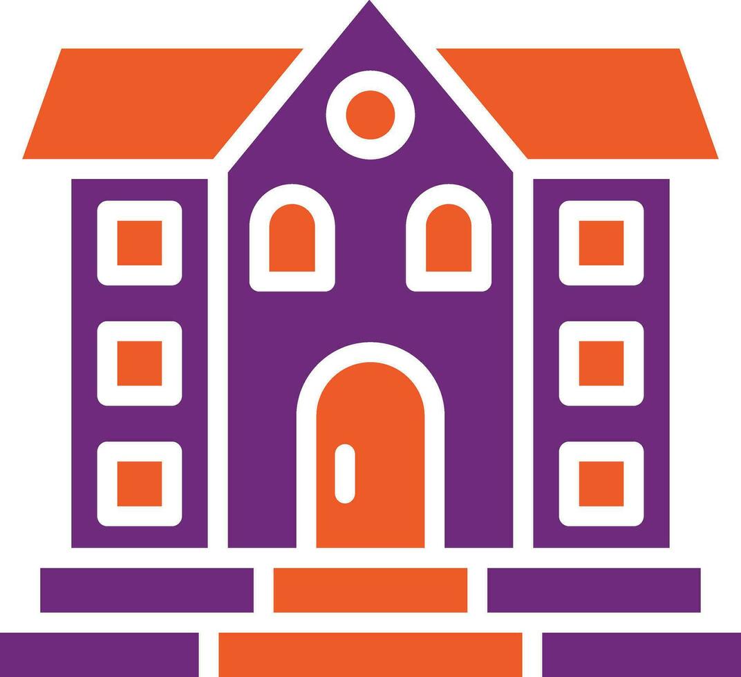 Mansion Vector Icon Design Illustration