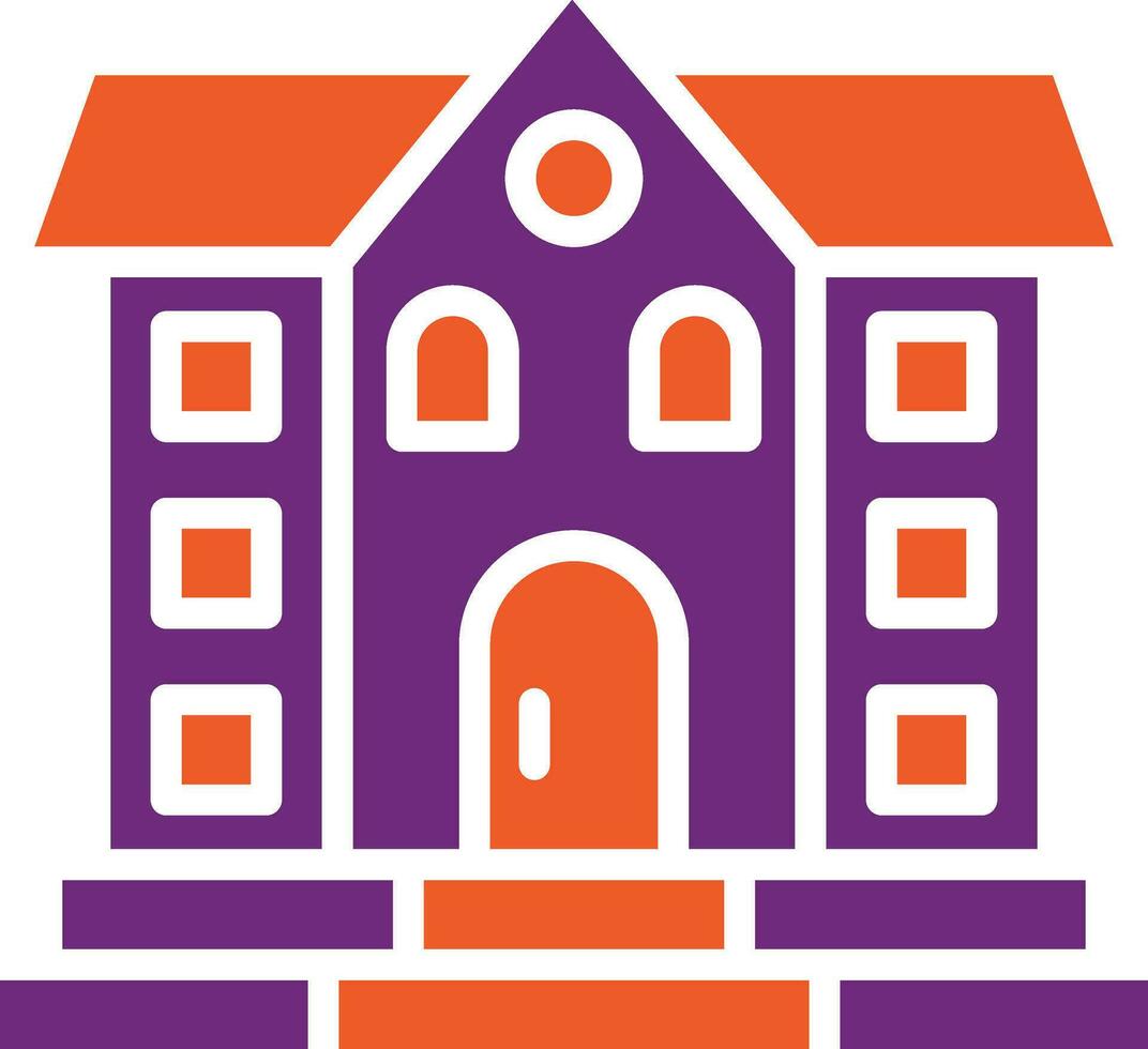 Mansion Vector Icon Design Illustration