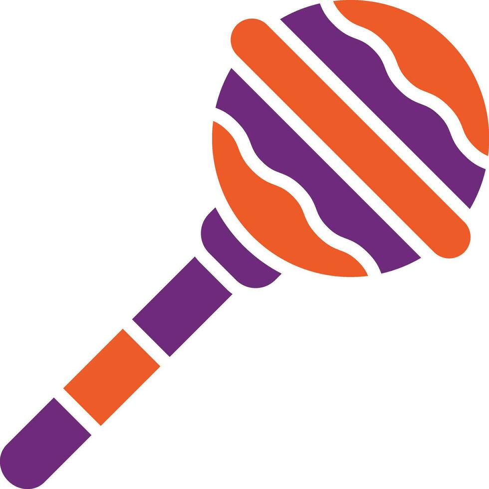 Baby rattle Vector Icon Design Illustration
