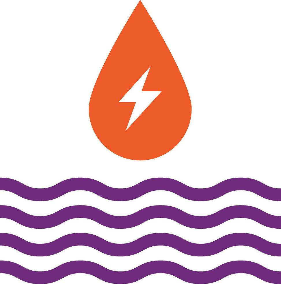 Water energy Vector Icon Design Illustration