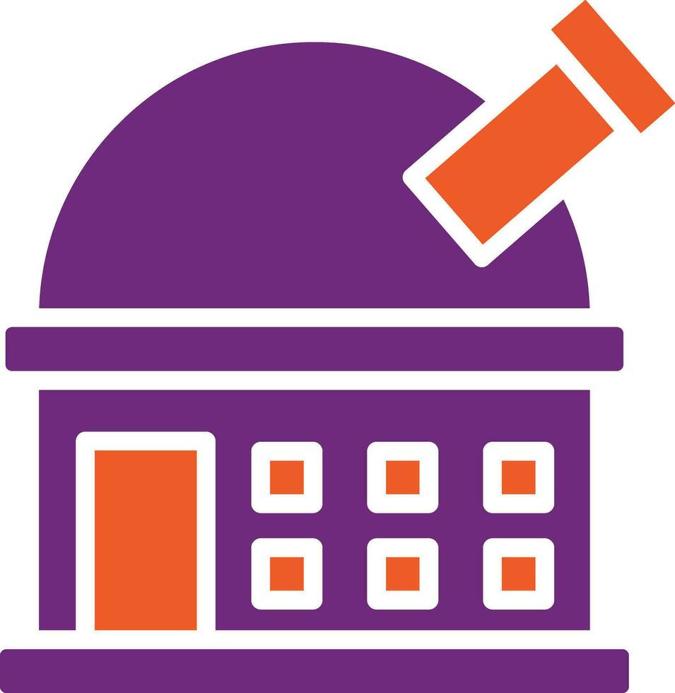 Observatory Vector Icon Design Illustration