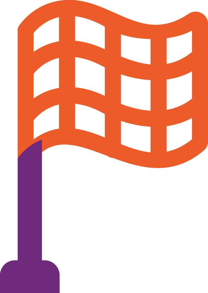 Checkered flag Vector Icon Design Illustration