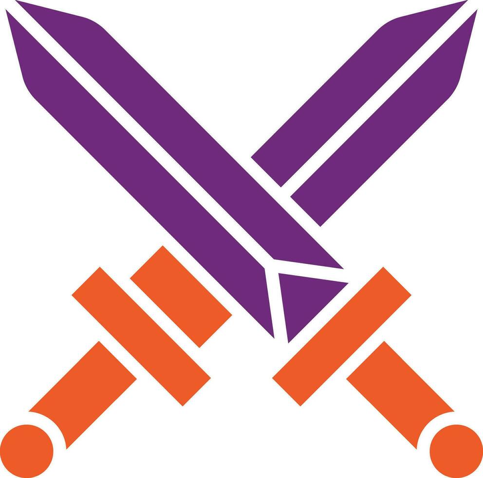 Swords Vector Icon Design Illustration