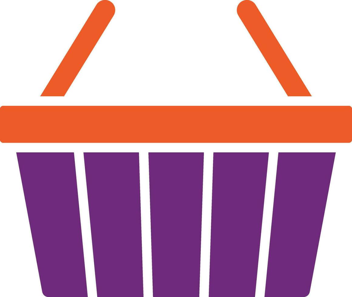 ilustración de diseño de icono de vector de cesta de compras