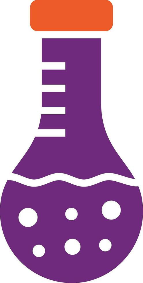Round flask Vector Icon Design Illustration
