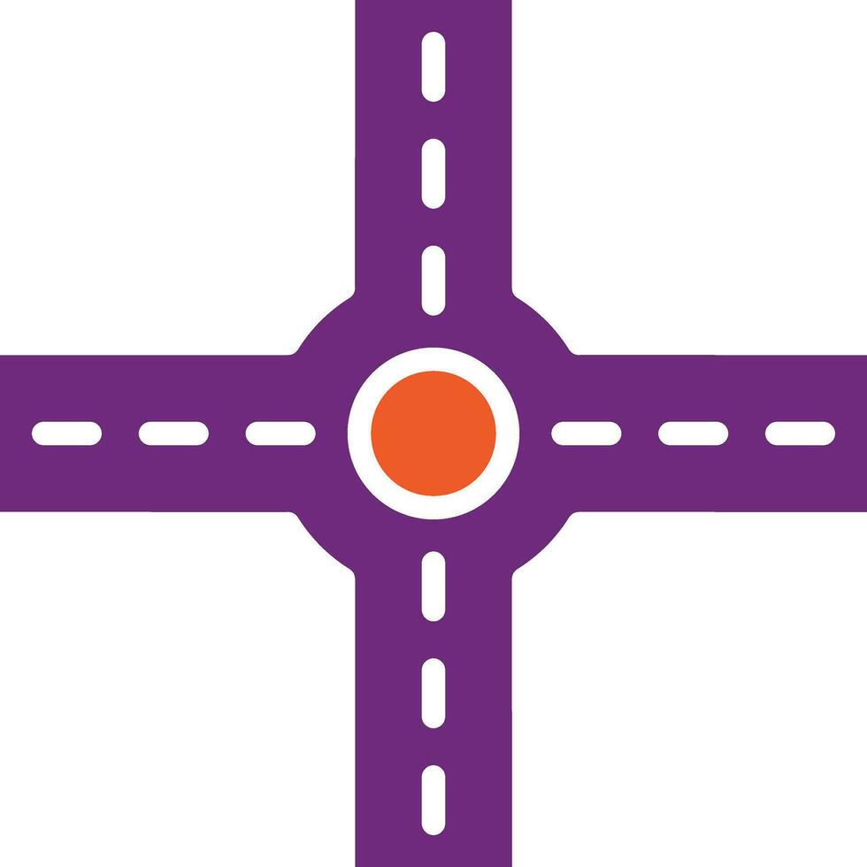 Crossroad Vector Icon Design Illustration