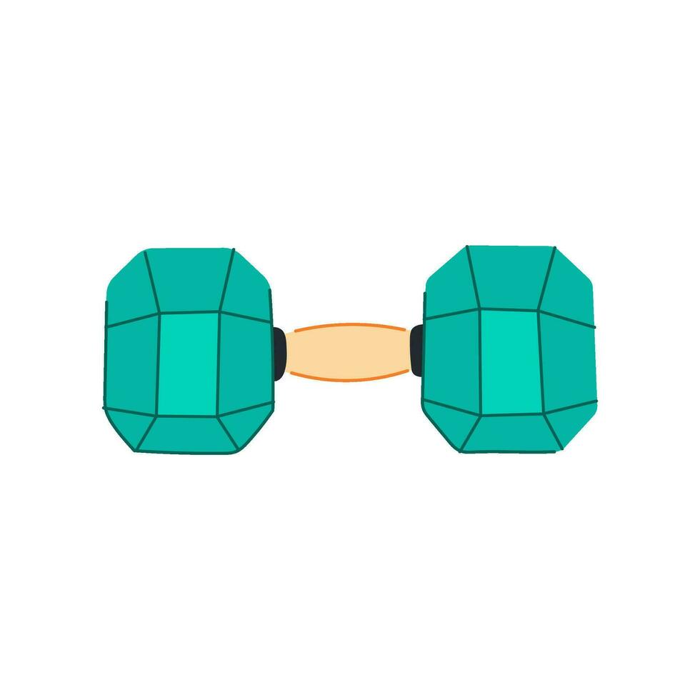 dumbbell dumbbell cartoon vector illustration