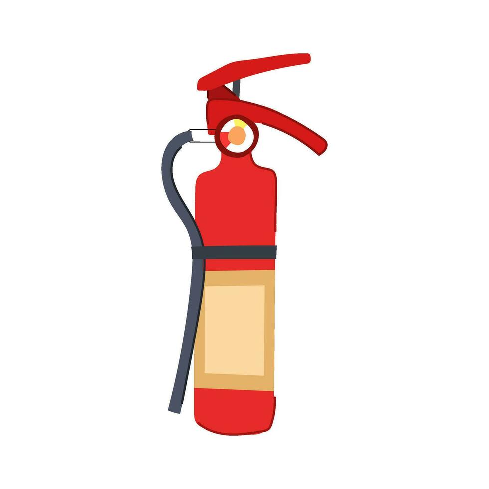 security fire extinguisher cartoon vector illustration