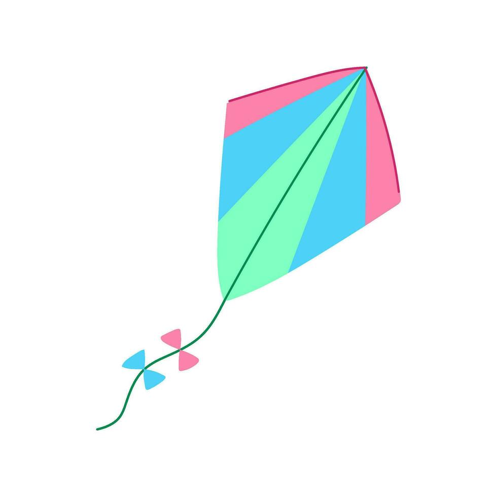 activity kite cartoon vector illustration