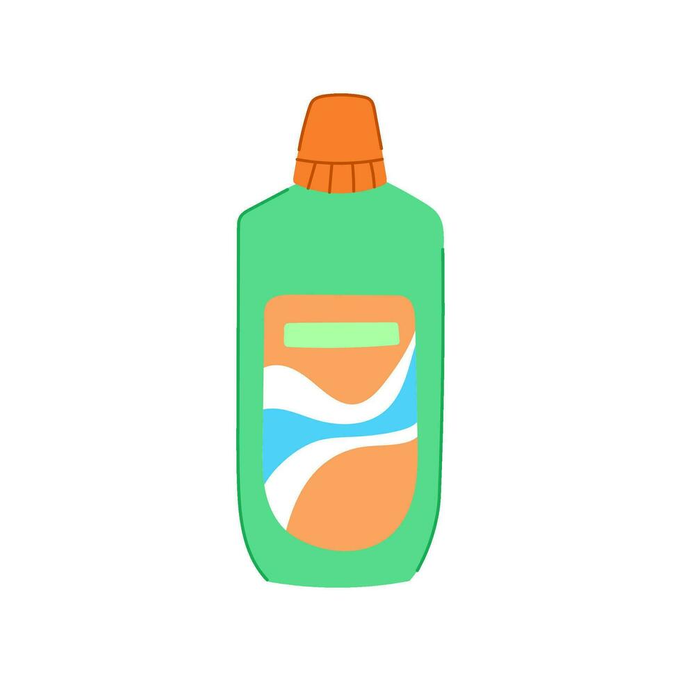 dental mouthwash cartoon vector illustration