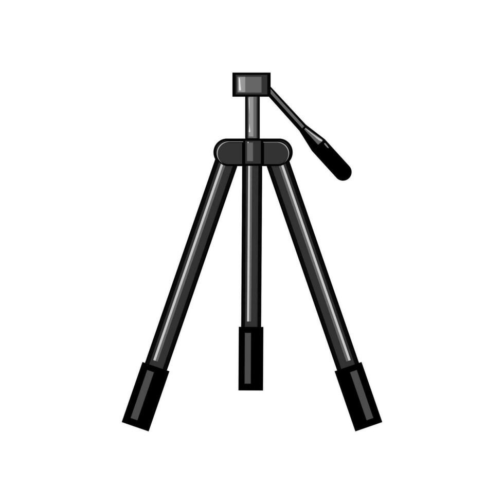 photo tripod camera cartoon vector illustration