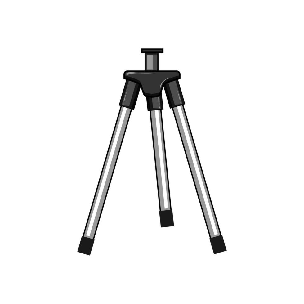 photography tripod camera cartoon vector illustration