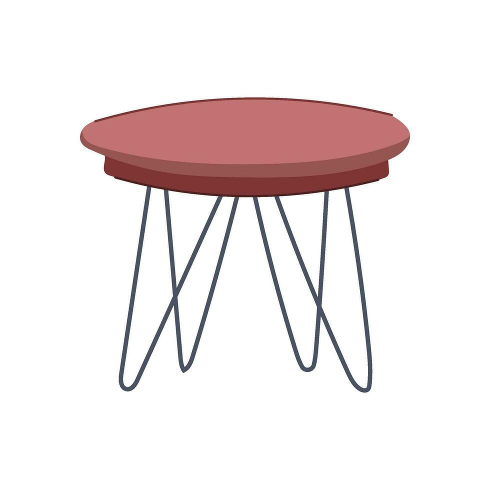 rustic wood table cartoon vector illustration
