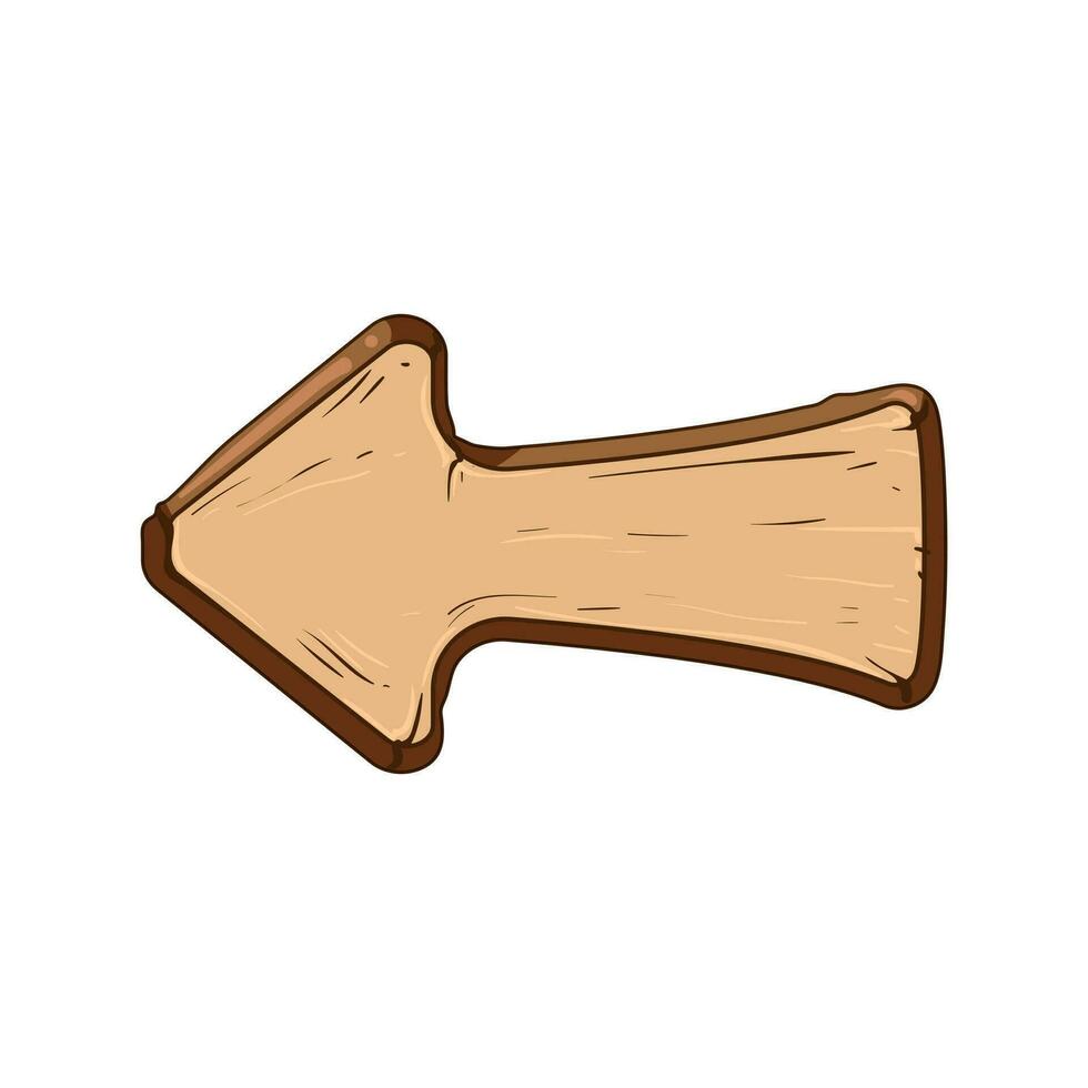 app wooden button cartoon vector illustration