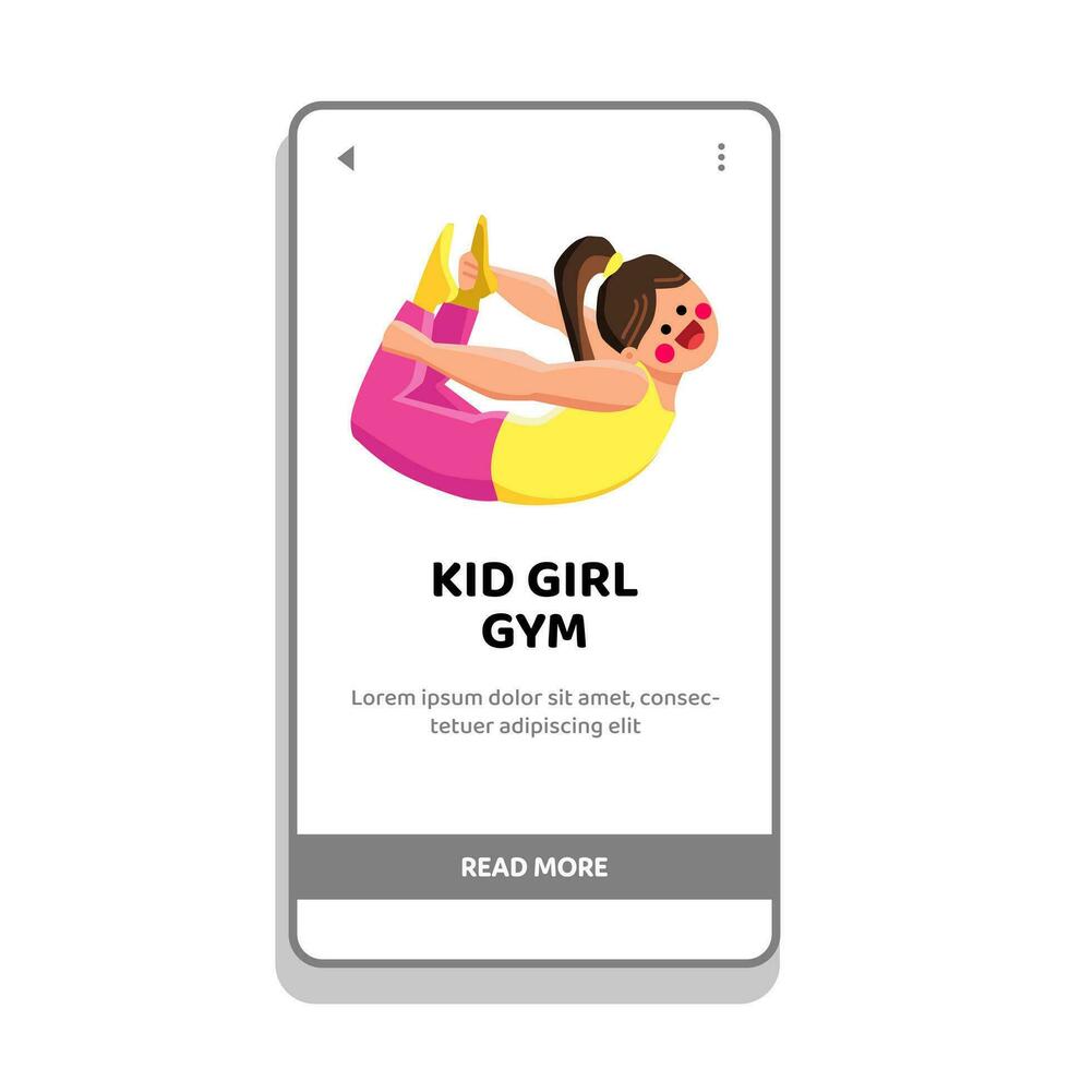 child kid girl gym vector