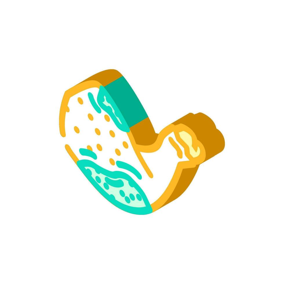 chicken rotten food isometric icon vector illustration