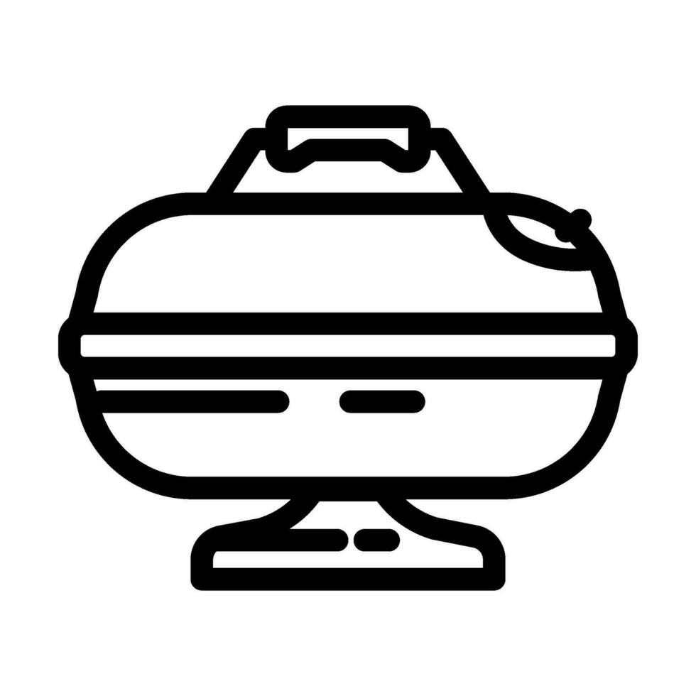 smoker beef line icon vector illustration