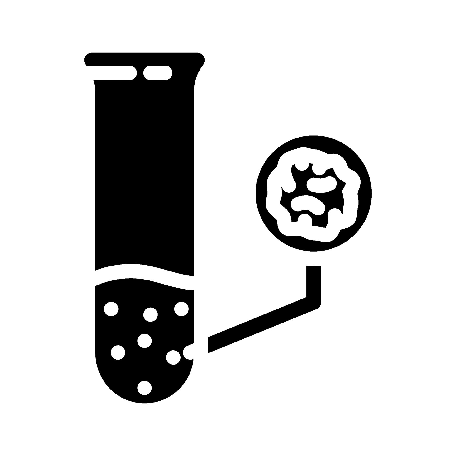 contaminant detection hydrogeologist glyph icon vector illustration ...