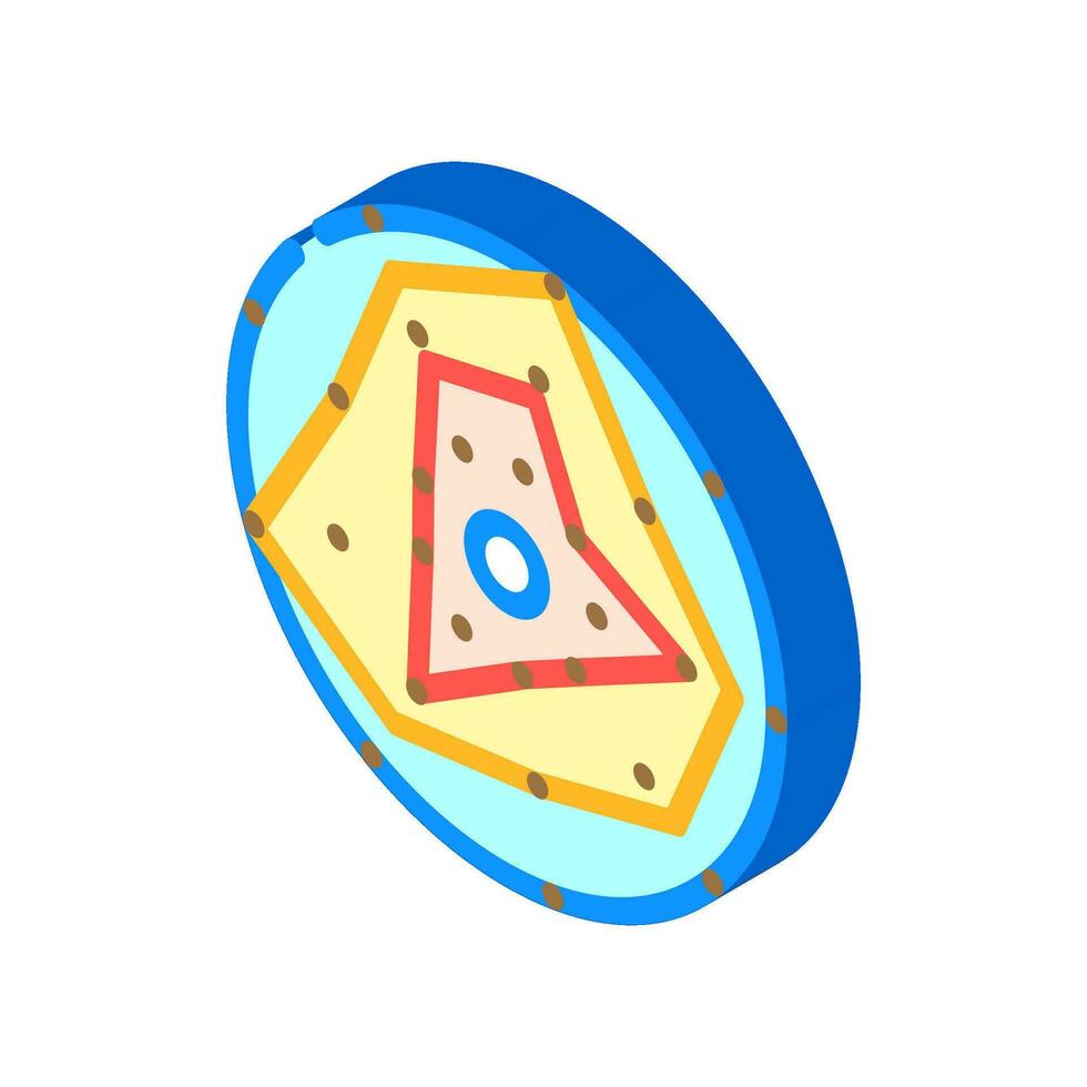 radar risk isometric icon vector illustration