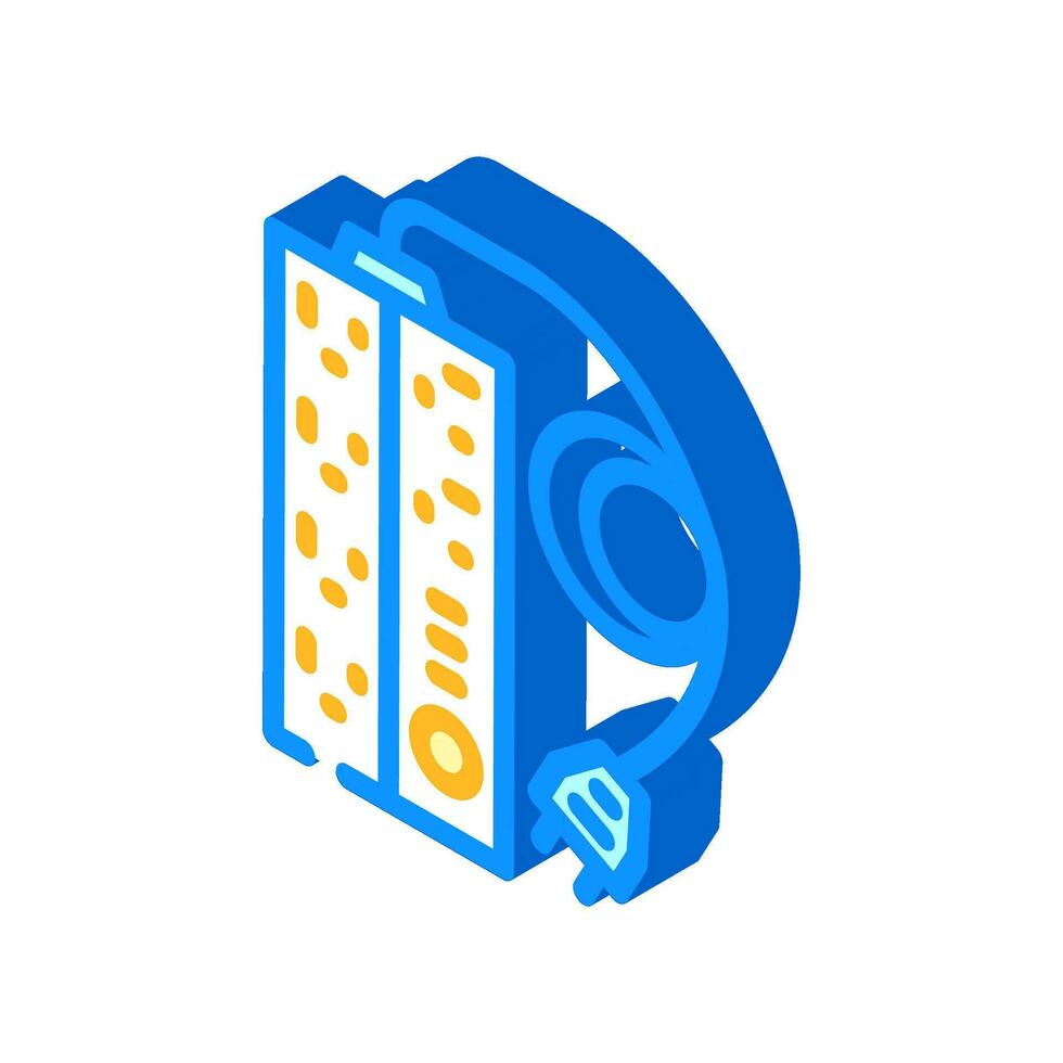 smart power strip home isometric icon vector illustration