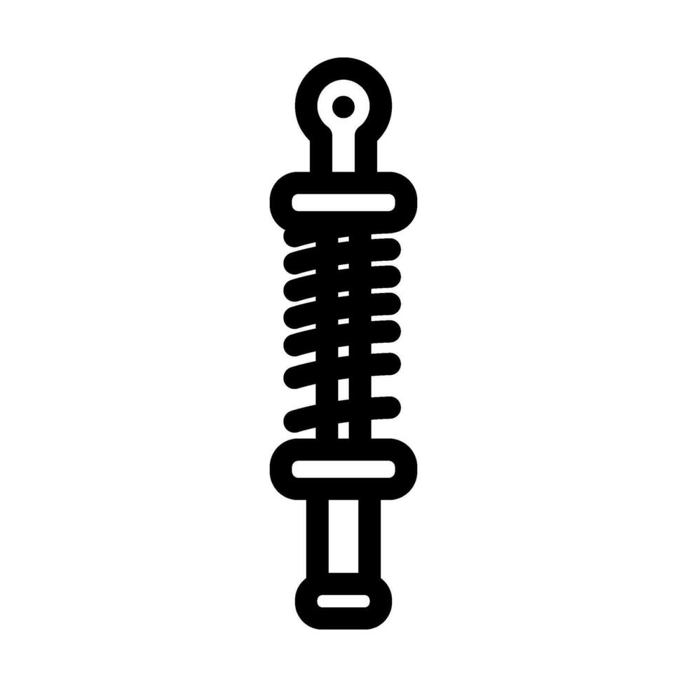 shock absorber car mechanic line icon vector illustration