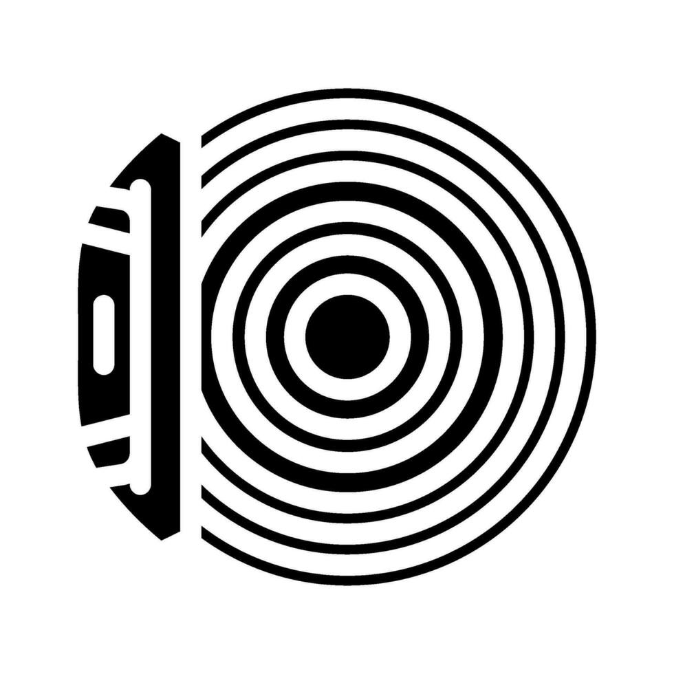 brake pad replacement car mechanic glyph icon vector illustration