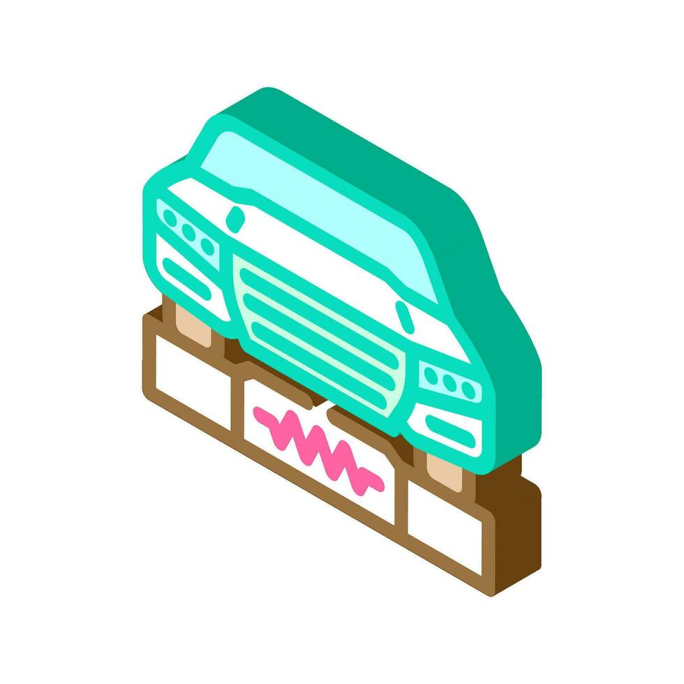 wireless charging electric isometric icon vector illustration