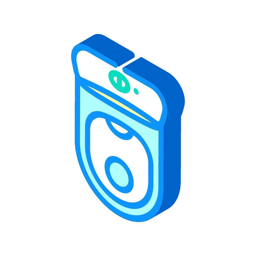 toilet top view isometric icon vector illustration