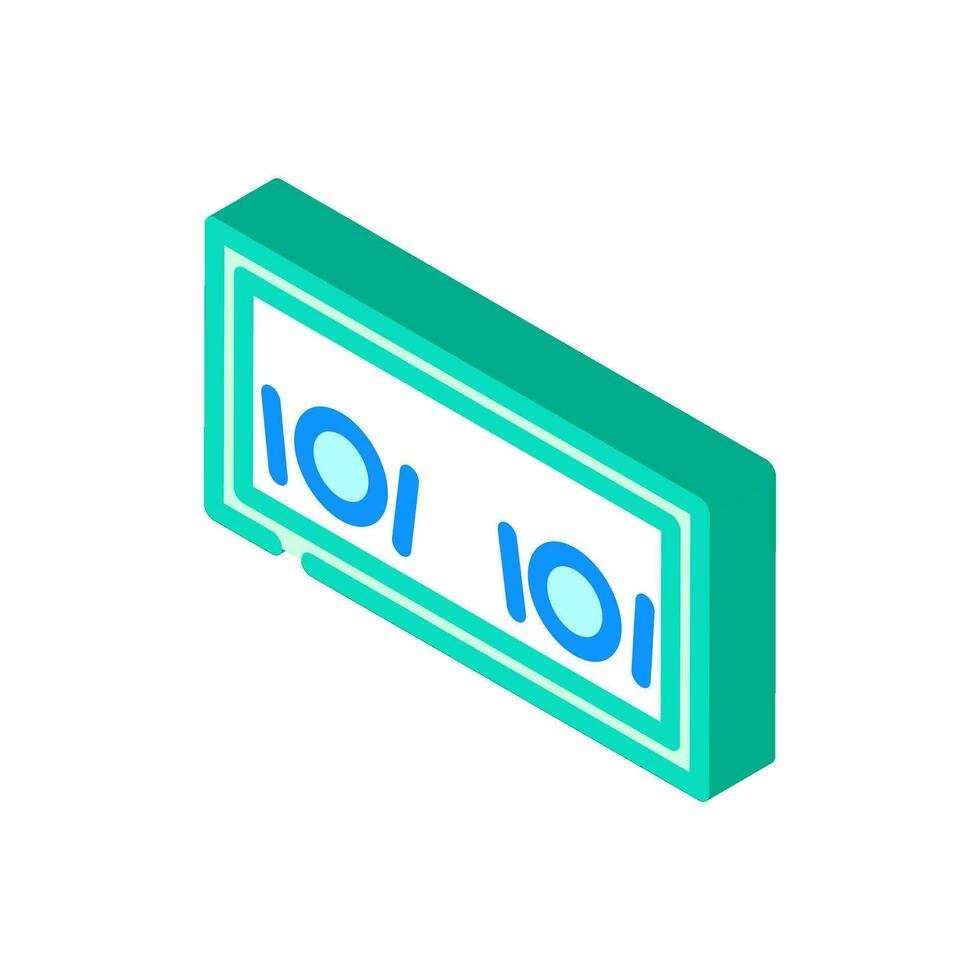 big kitchen table top view isometric icon vector illustration