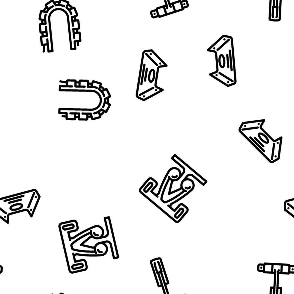 furniture fitting construction vector seamless pattern