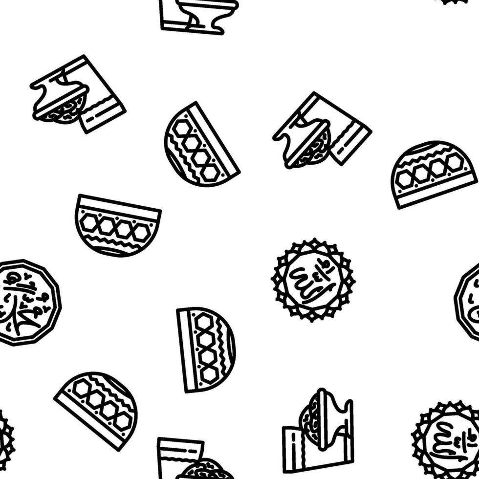 islam ramadan muslim vector seamless pattern