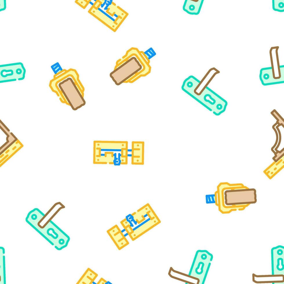 furniture fitting construction vector seamless pattern
