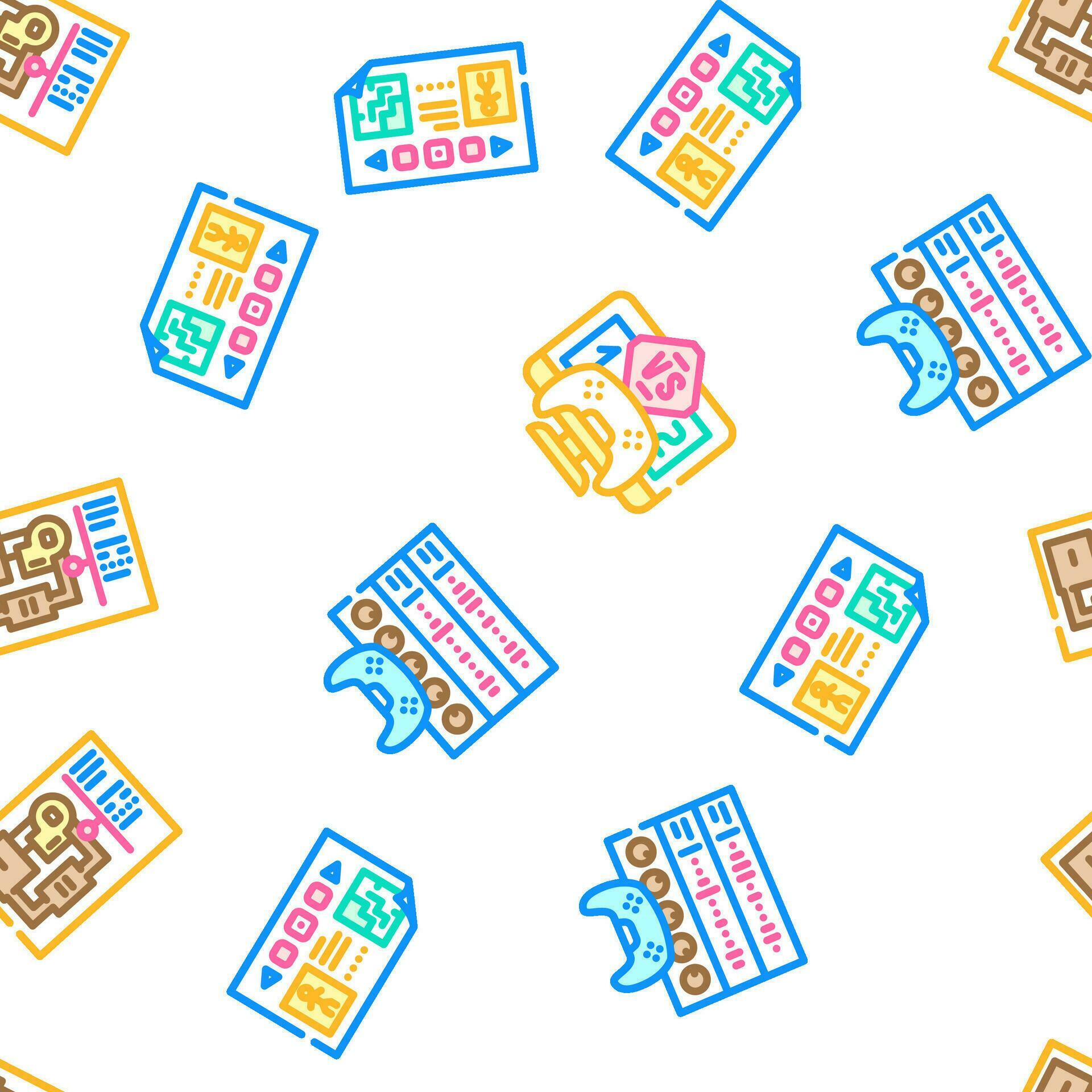 game development software seamless pattern vector 32831296 Vector Art ...