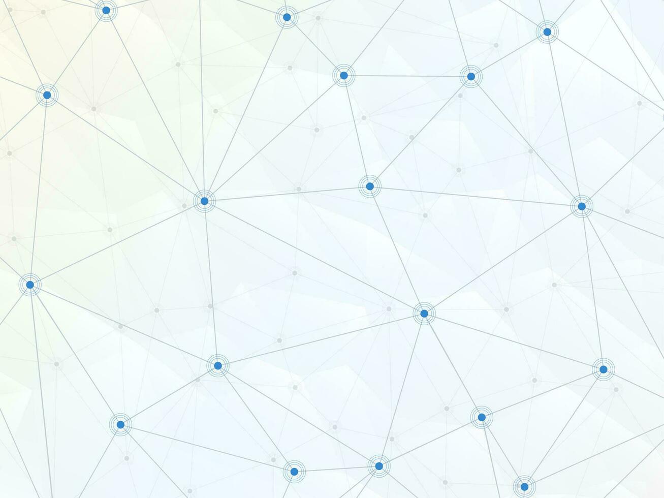 Vector connect lines and dots on abstract low poly background.