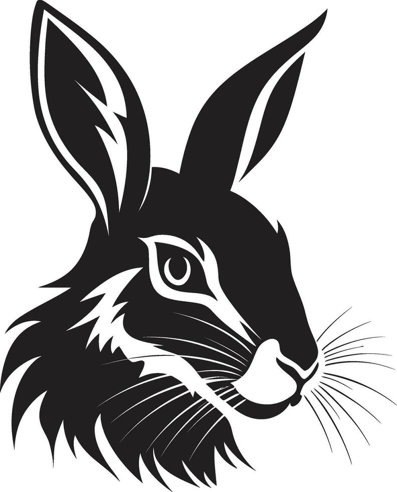 Black Hare Vector Logo A Bold and Striking Logo for Your Company Black Hare Vector Logo A Modern and Sophisticated Logo for Your Organization